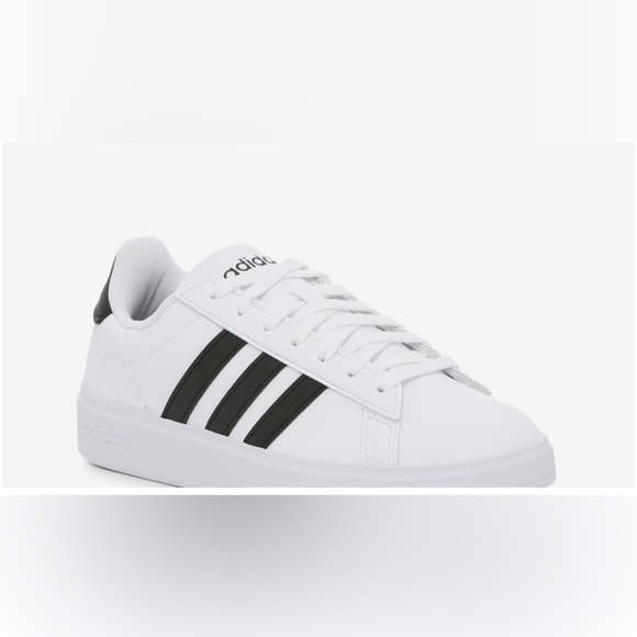 adidas Originals Shoes - NEW Adidas Grand Court 2.0 Sneaker - Womens 8.5 US Black White Stripe